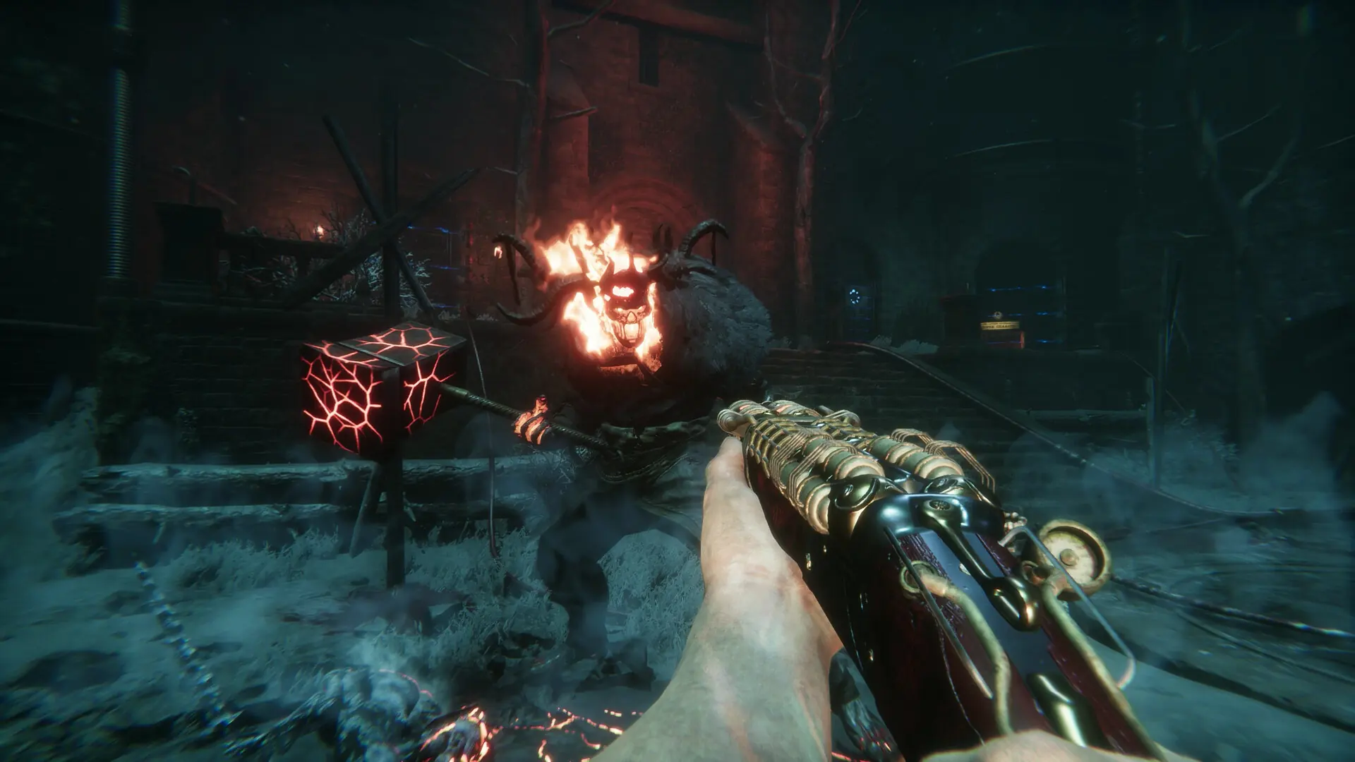 Sker Ritual screenshot of Quiet Ones closing in
